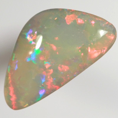 SOLID SEMI BLACK OPAL Sparkling bright red rolling flashes always